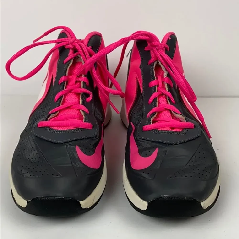 Nike Girls Pink & Black Mid High Top Sneakers Size 6 Youth